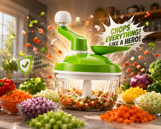 Vegetable Chopper a Manual Food Processor