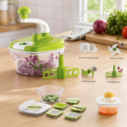 Vegetable Chopper a Manual Food Processor