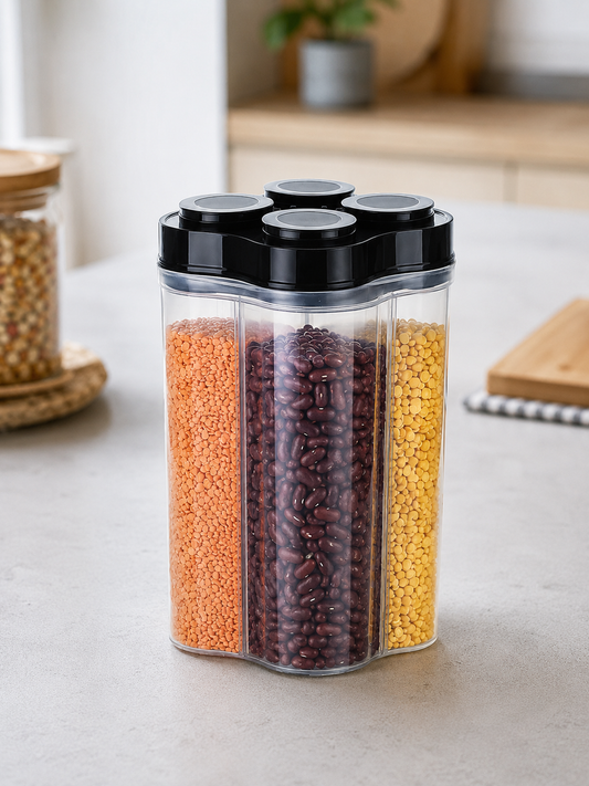 4 in 1 Multipurposed Jar cum Container for Kitchen use