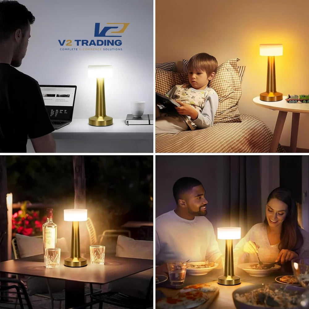 Rechargeable Touch Controlled Table Lamp | Night Lamp | Desk Light